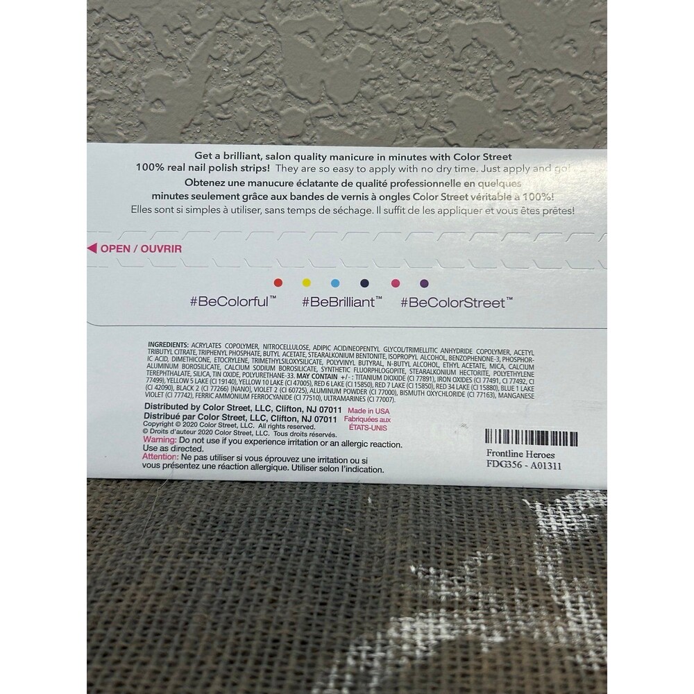 Color Street Nail Strips Frontline Hero’s Multi Color Polka Dots New - Picture 3 of 4